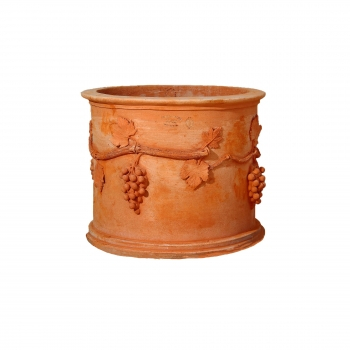 Cylinder Terracotta mit Dekor